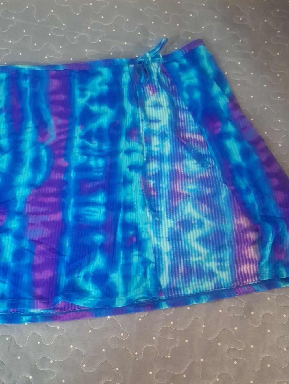 Catalina Vibrant Blue & Purple Tie-Dye Swim Cover up size 2X